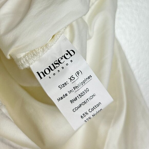 HOUSE OF CB Clementine Cut Out Mini Dress in White Size X-Small - Picture 10 of 16